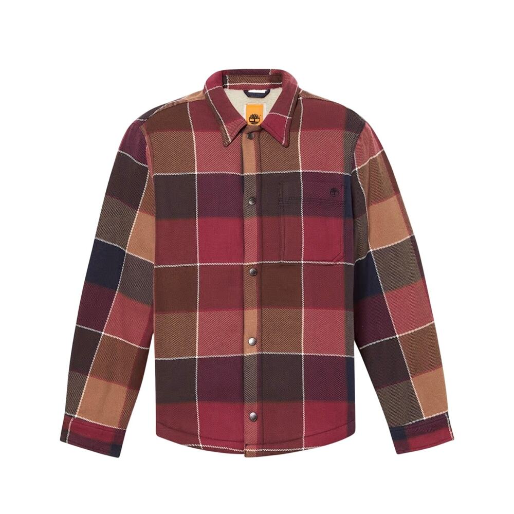 Timberland Plaid Overshirt w/ Fleece Lining - Multi Color - Size: Small